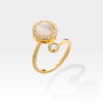 Pearl Stone Spinner Anxi Ring