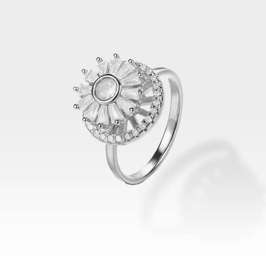 Early Riser Spinner Anxi Ring in Silver