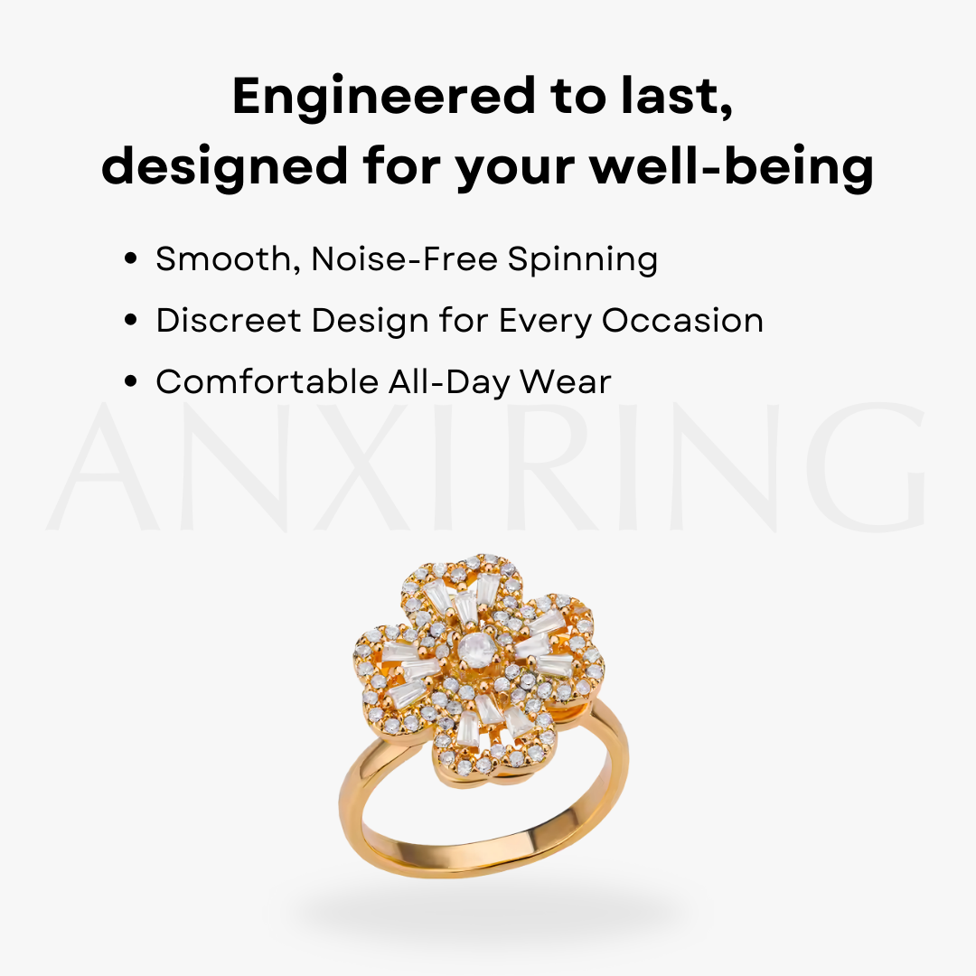 Luxe Clover Spinner Anxi Ring