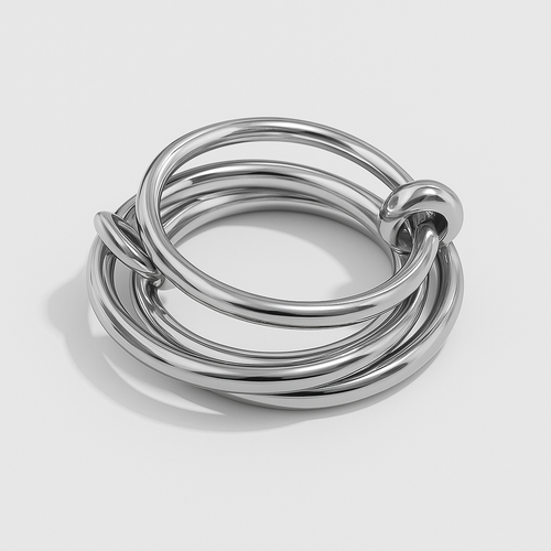 Aria Interlocking Anxi Ring in Silver