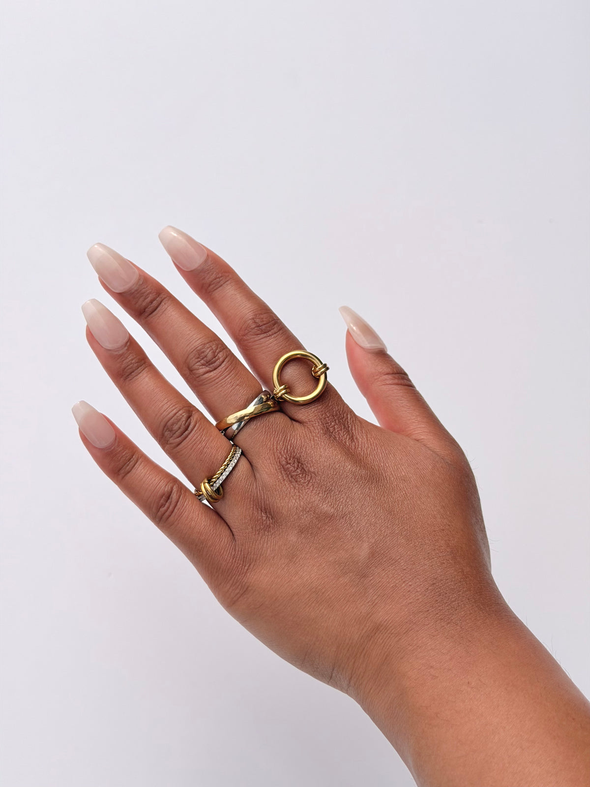 Both Sides Interlocking Anxi Ring