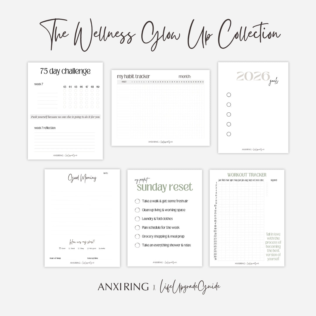 The Wellness Glow-Up Collection by Anxi Ring & LifeUpgradeGuide