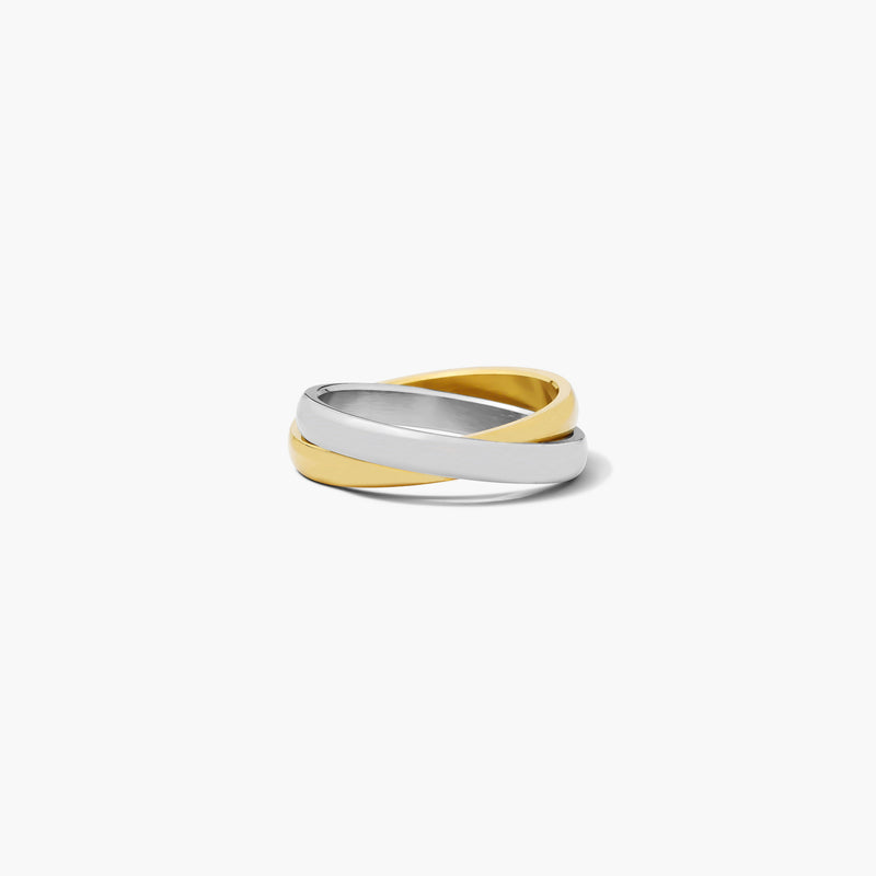 Both Sides Interlocking Anxi Ring