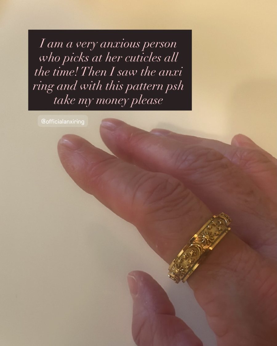 Instagram story: I am a very anxious person who picks at her cuticles