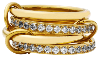 Forever Interlocking Anxi Ring in gold